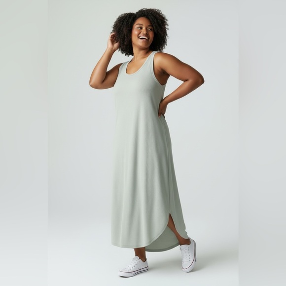 Chris and Carol Sleeveless Maxi Dress sage green 3xl - Picture 2 of 6